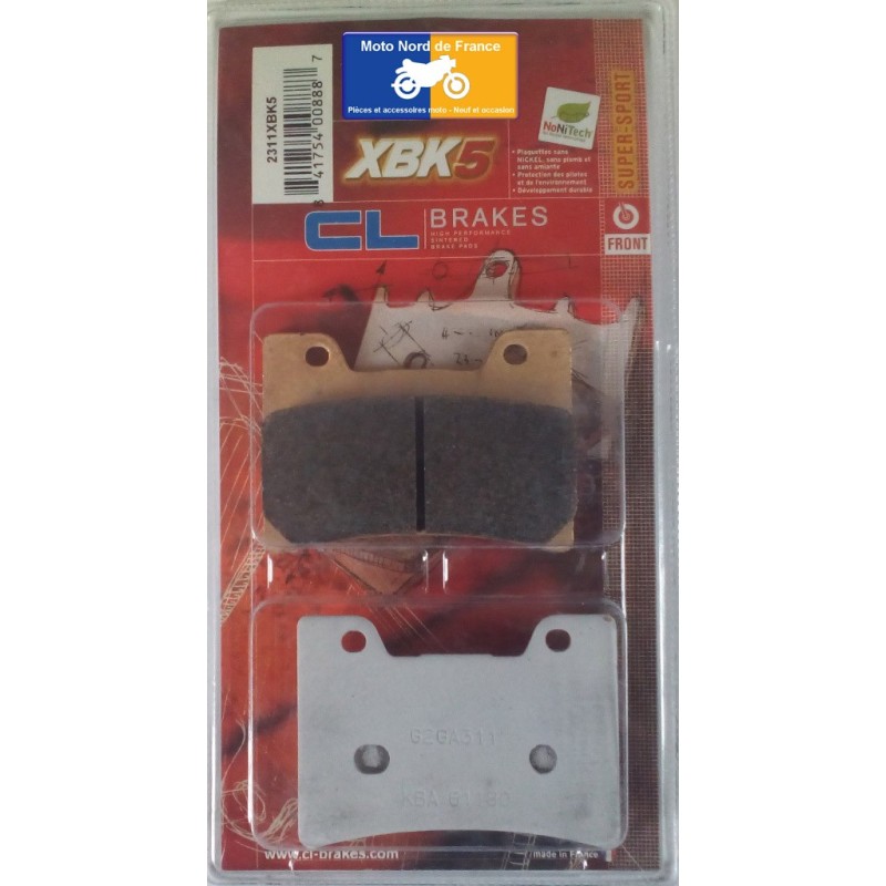 2 sets of front brake pads CL for Yamaha XV 1200 V-Max 1993-2001 2 sets of front brake pads CL for Yamaha XV 1200 V-Max 1993-2001