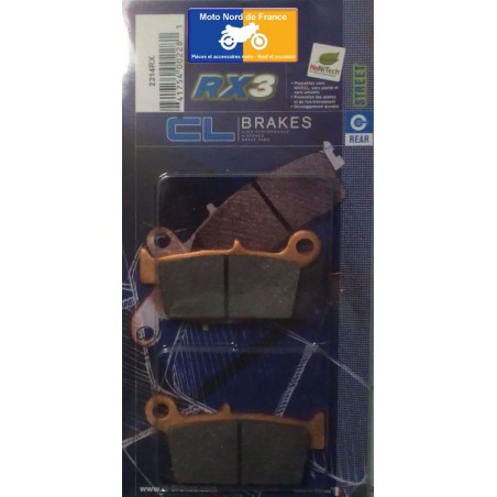 Set of rear brake pads CL for HM CRE 125 X Supermotard 2002-2006
