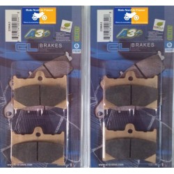 2 sets of brake pads CL for Moto Guzzi 1000 Quota 1992-1997
