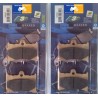 2 sets of brake pads CL for Moto Guzzi 1000 Quota 1992-1997