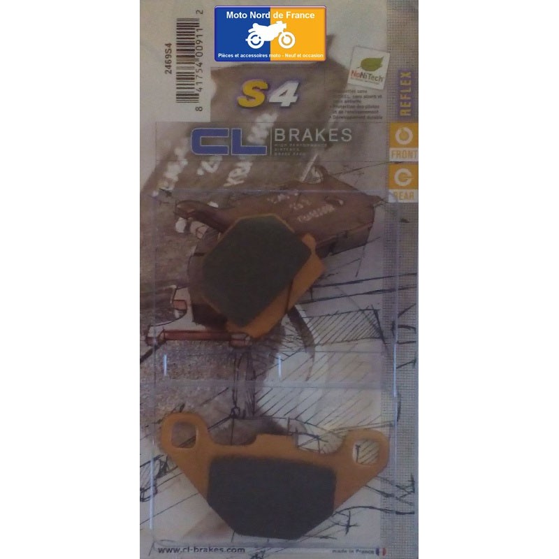 Set of rear brake pads CL for Aprilia RX 125 Supermotard 2008-2014 Set of rear brake pads CL for Aprilia RX 125 Supermotard 2008-2014
