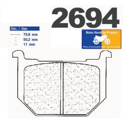 2 Jeux de plaquettes de frein avant pour Suzuki GSX 750 E 1980-1986
