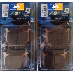2 Sets of front brake pads for Suzuki GSX 750 E 1980-1986