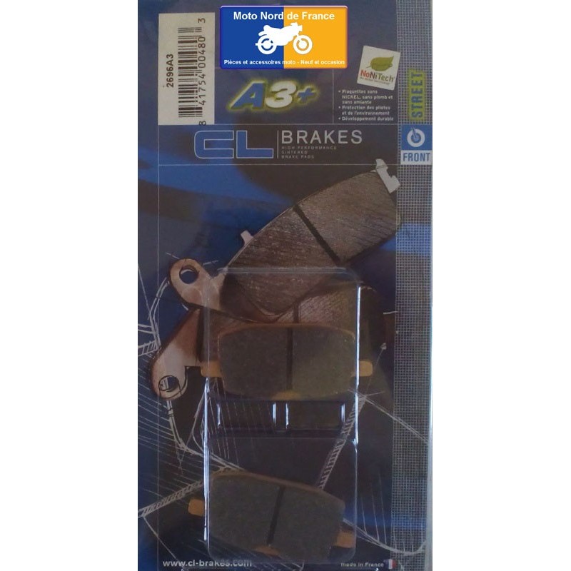 Set of front brake pads for Yamaha 80 TZR 1992-2008 Set of front brake pads for Yamaha 80 TZR 1992-2008
