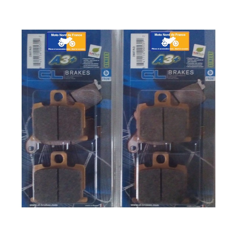2 sets of front brake pads CL for Yamaha 350 RDLC 1981-1982 2 sets of front brake pads CL for Yamaha 350 RDLC 1981-1982