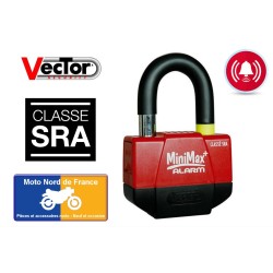 Antivol bloque-disque VECTOR Minimax Alarm+ homologué SRA