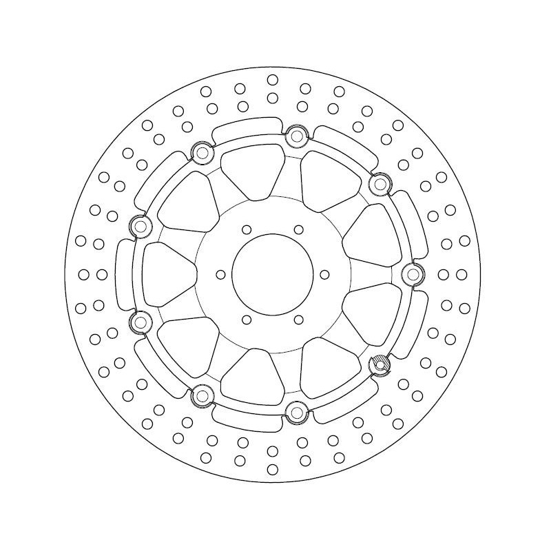 Disque de frein avant Ferodo pour Honda GL 1800 F6B 2013-2017