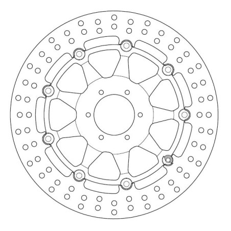 Disque de frein avant Ferodo pour Honda XL 1000 V Varadero 1999-2006