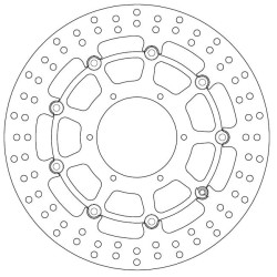 Disque de frein avant Ferodo pour Honda CB 1000 R /ABS 2008-2019