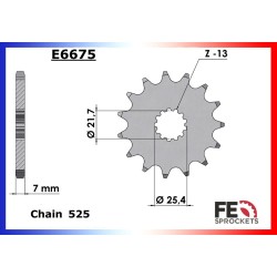 France Equipement transmission kit for Suzuki 600 GSR 2006-2011 chain XW525