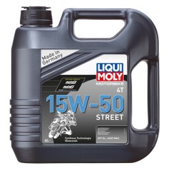 Huile moteur Liqui Moly 4 temps 15W50 Street - 4 litres