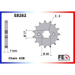 Kit de transmission F.E. pour Honda CBR 125 R 2004-2010