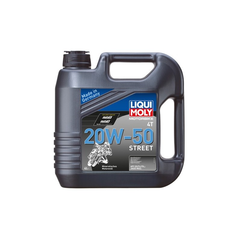 Huile moteur Liqui Moly 4 temps 20W50 Basic street - 4 litres