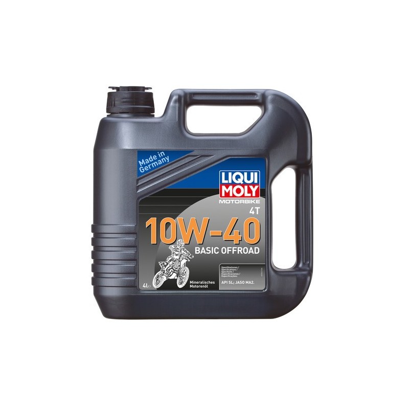 Huile moteur Liqui Moly 4 temps 10W40 Tout-terrain basic - 4 litres