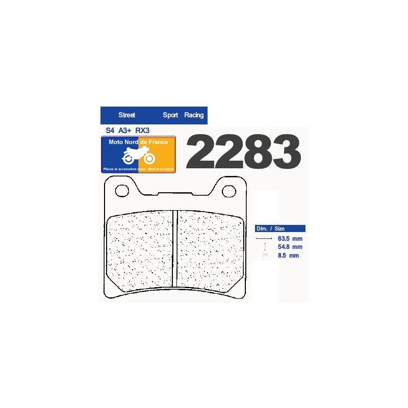 Set of front brake pads CL for Yamaha 125 TZR 1990-1992 Set of front brake pads CL for Yamaha 125 TZR 1990-1992