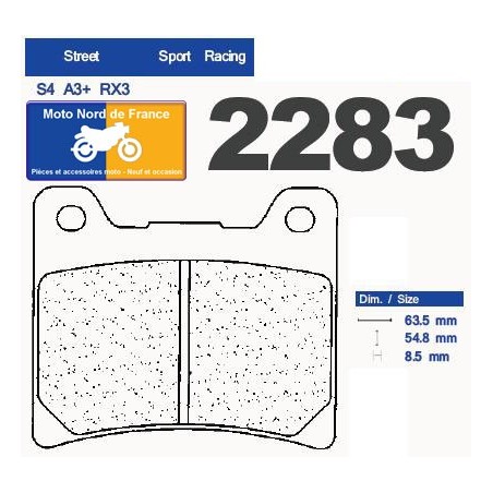 Plaquettes de frein avant CL pour Yamaha 125 TZR 1990-1992