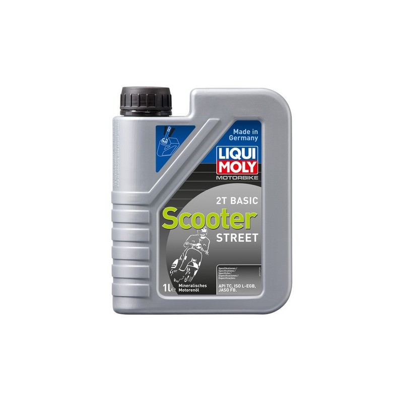 Huile moteur Liqui Moly 2 temps minérale Scooter basic - 1 litre