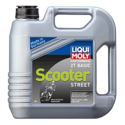 Huile moteur Liqui Moly 2 temps minérale Scooter basic - 4 litres