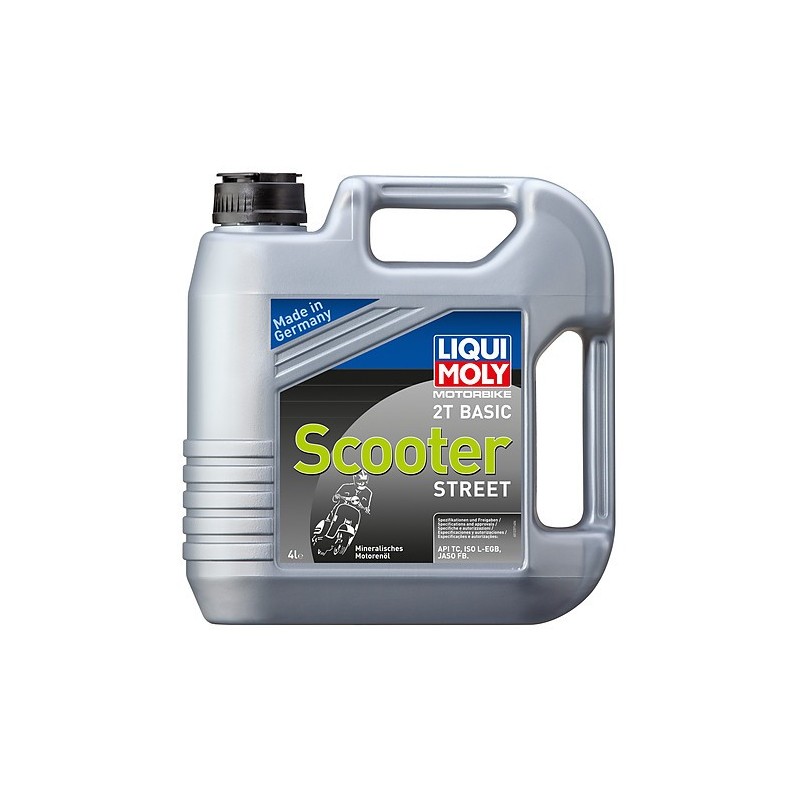 Huile moteur Liqui Moly 2 temps minérale Scooter basic - 4 litres