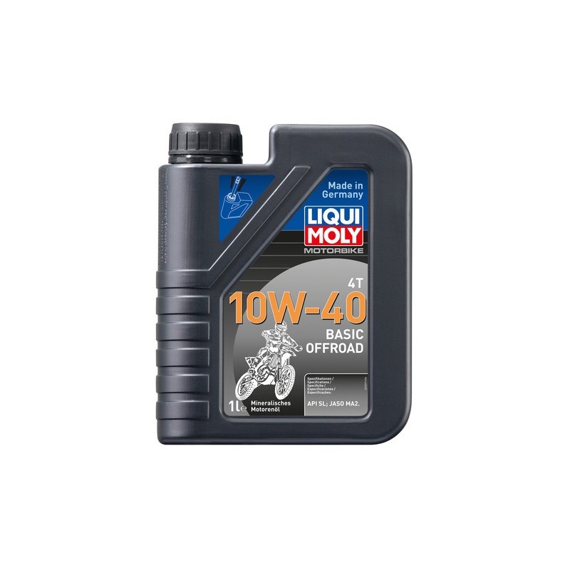Huile moteur Liqui Moly 4 temps 10W40 Tout-terrain basic - 1 litre