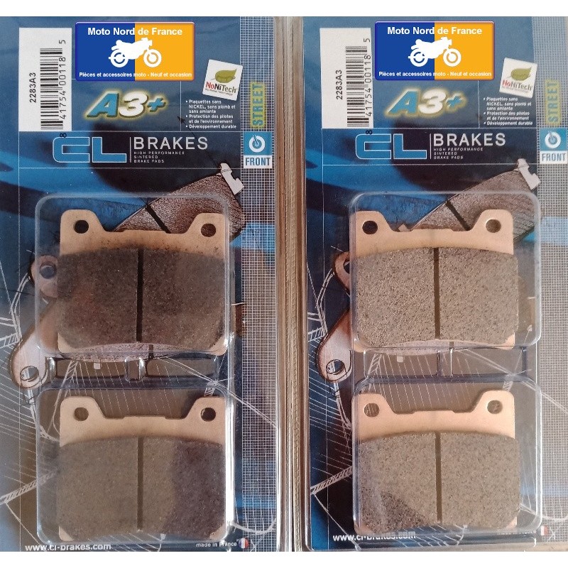 2 sets of front brake pads CL for Yamaha 1200 V-Max 1985-1992 2 sets of front brake pads CL for Yamaha 1200 V-Max 1985-1992