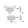 Set of front brake pads Kyoto for Sym 125 / 200 HD 2004-2007