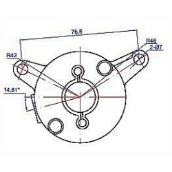 Starter for Yamaha 125 YBR Custom 2008-2009