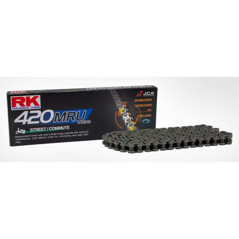 Chaine RK pas de 420 type MRU + attache rapide Chaine RK pas de 420 type MRU + attache rapide