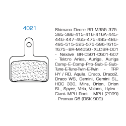 Carbone Lorraine brake pads type 4021VX