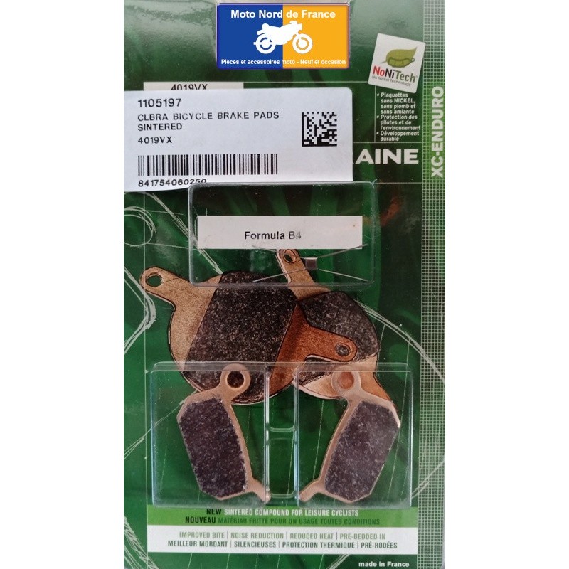 Jeu de plaquettes de frein Carbone Lorraine type 4019VX Jeu de plaquettes de frein Carbone Lorraine type 4019VX