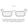 Set of brake pads Carbone Lorraine type 4019VX