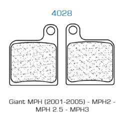 Set of brake pads Carbone Lorraine type 4028VX