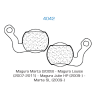 Set of brake pads Carbone Lorraine type 4042VX