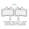Jeu de plaquettes de frein Carbone Lorraine type 4035VX