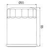 Filtre à huile PowerFlux type 97M148K - Similaire HF148