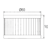 Filtre à huile Sifam type 97X308K - Similaire HF137