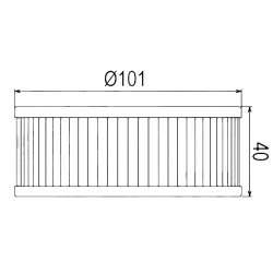 Filtre à huile Sifam type 97X311K - Similaire HF146