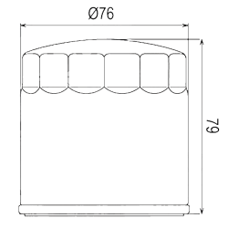 Filtro olio Sifam tipo 97C301K - Simile HF163