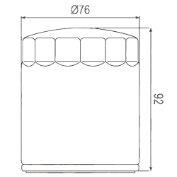 Filtre à huile Sifam type 97C314K - Similaire HF171