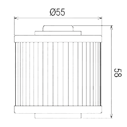 Filtre à huile Champion type 97COF045 - Similaire HF145