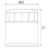 Filtre à huile Sifam type 97F306K - Similaire HF303