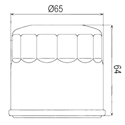 Filtre à huile Sifam type 97F308K - Similaire HF204