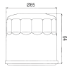 Filtre à huile Sifam type 97F308K - Similaire HF204