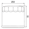 Filtre à huile Sifam type 97K301K - Similaire HF138