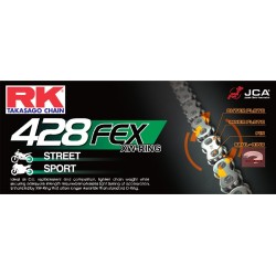 Chaîne RK pas de 428 type FEX XW'ring super-renforcée