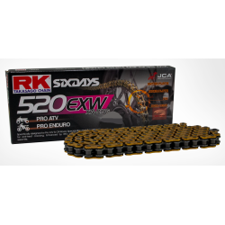 Chaine RK pas de 520 type EXW spéciale ATV-Quads + attache à river
