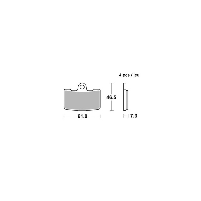 Set of brake pads AP Racing type LMP456TRR road racing Set of brake pads AP Racing type LMP456TRR road racing