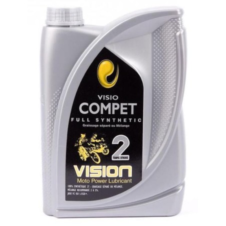 Huile moteur 2 temps Visio Compet full synthétique 1 Litre