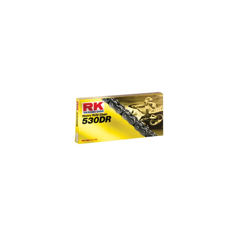 Chaine RK pas de 530 type DR spéciale dragster + attache rapide Chaine RK pas de 530 type DR spéciale dragster + attache rapide