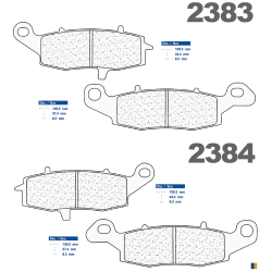 Plaquettes de frein avant CL - Suzuki GSF 600 Bandit S/N 2000-2004